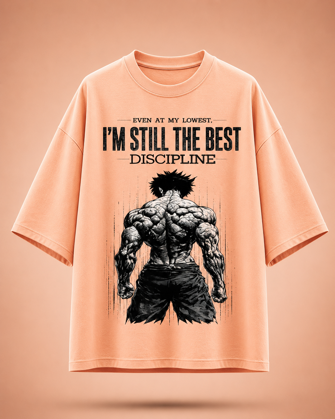 " When motivation fades, discipline takes over" crew tee