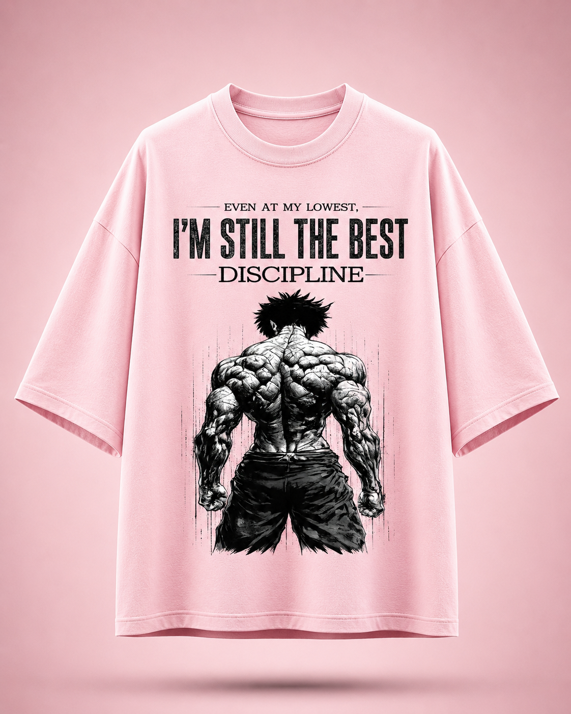 " When motivation fades, discipline takes over" crew tee