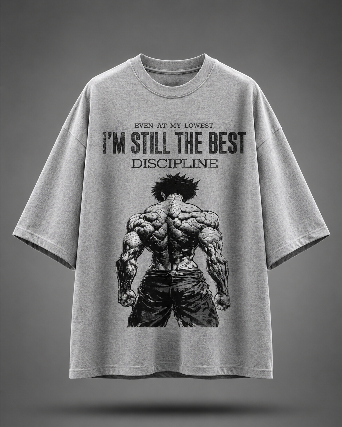 " When motivation fades, discipline takes over" crew tee