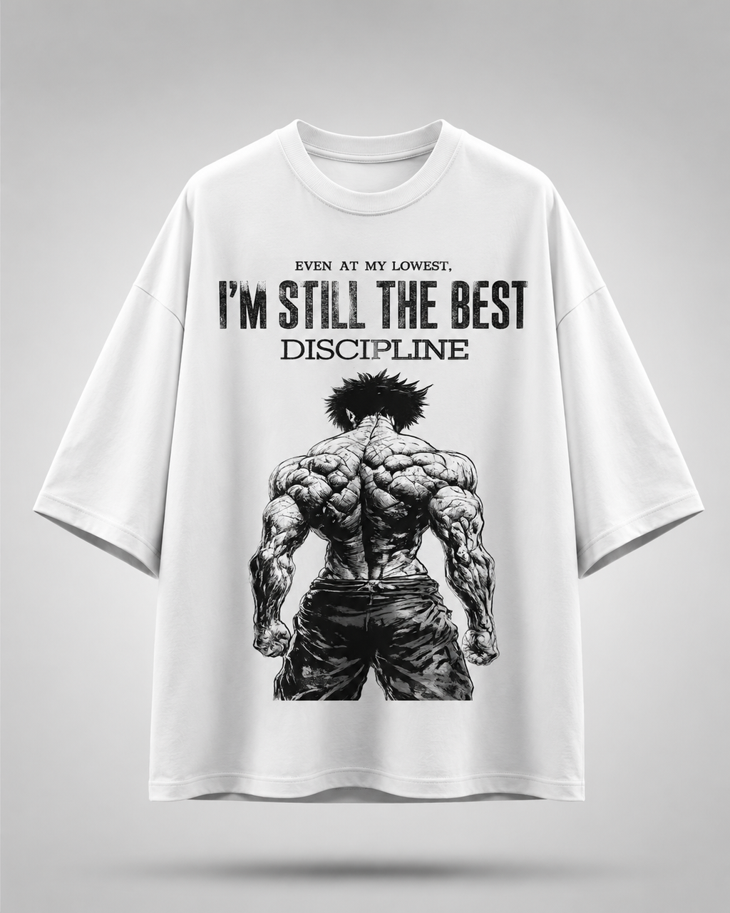 " When motivation fades, discipline takes over" crew tee