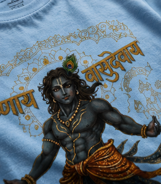 Ethereal Vasudev Blue Tee