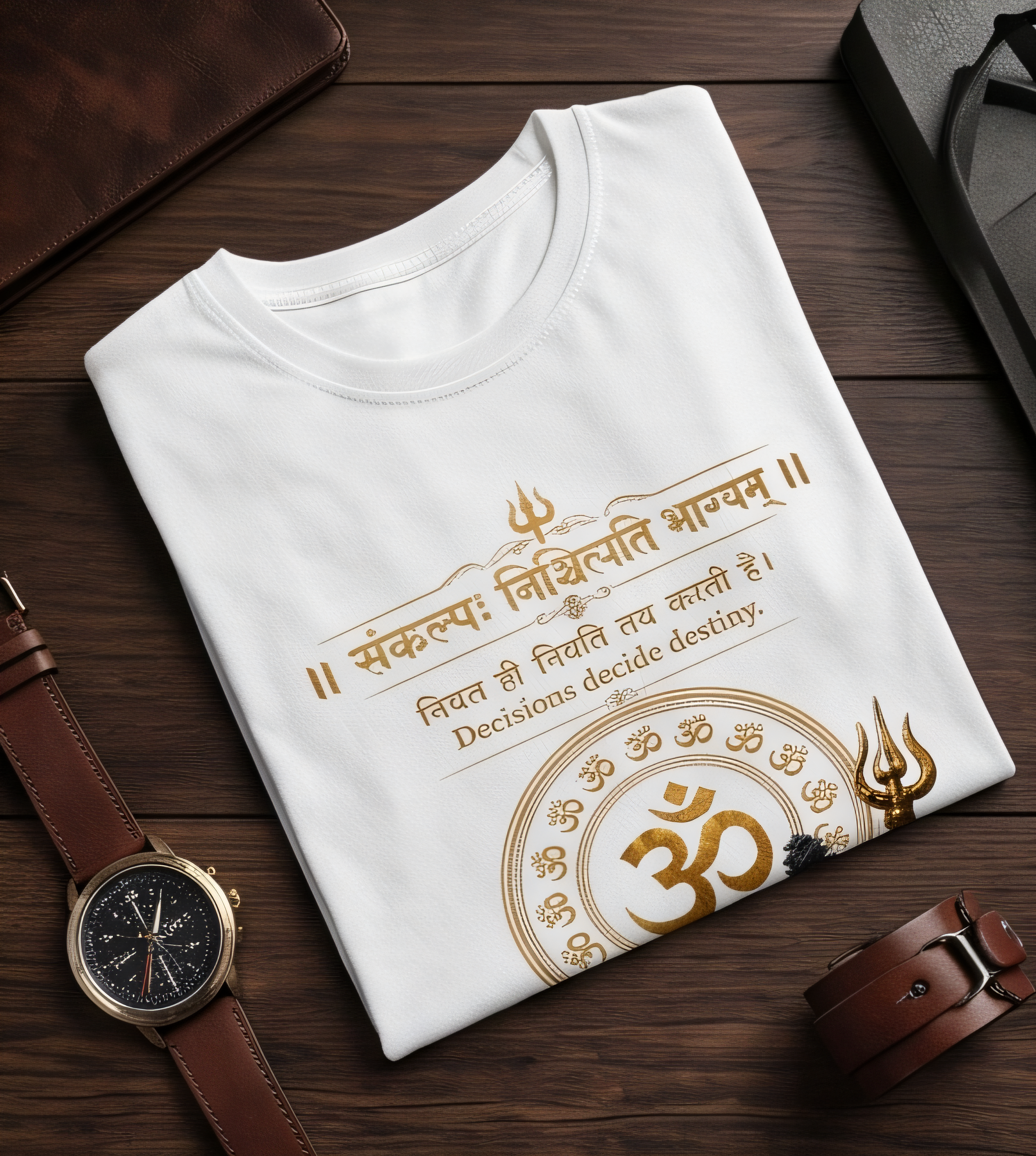 Lord Shiva & Nandi Oversized Graphic Tee – Off-White