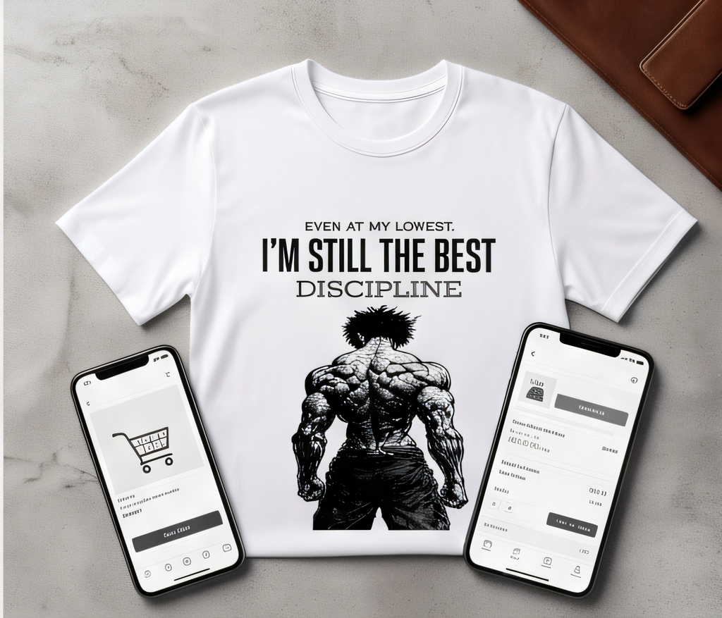 " When motivation fades, discipline takes over" crew tee