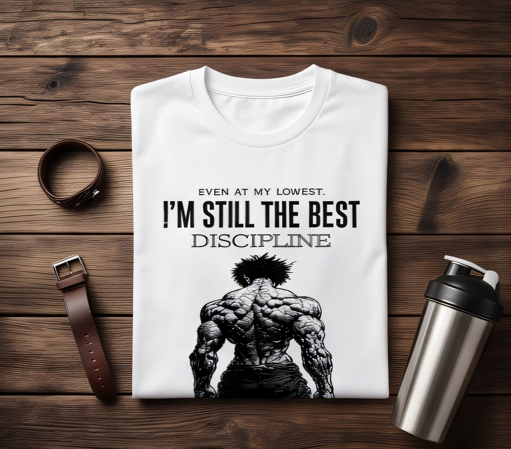 " When motivation fades, discipline takes over" crew tee