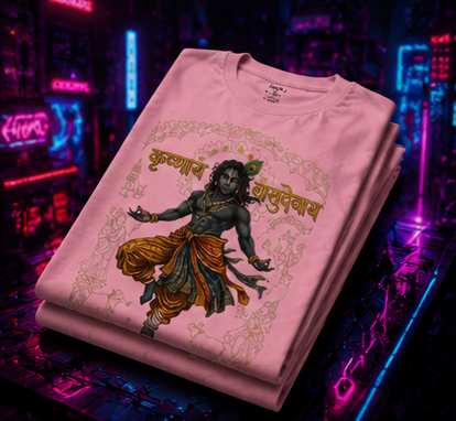 Ethereal Vasudev Blue Tee