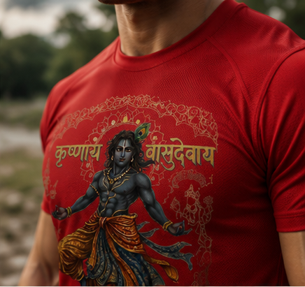 Ethereal Vasudev Blue Tee