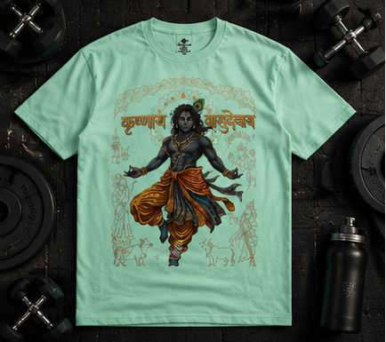Ethereal Vasudev Blue Tee
